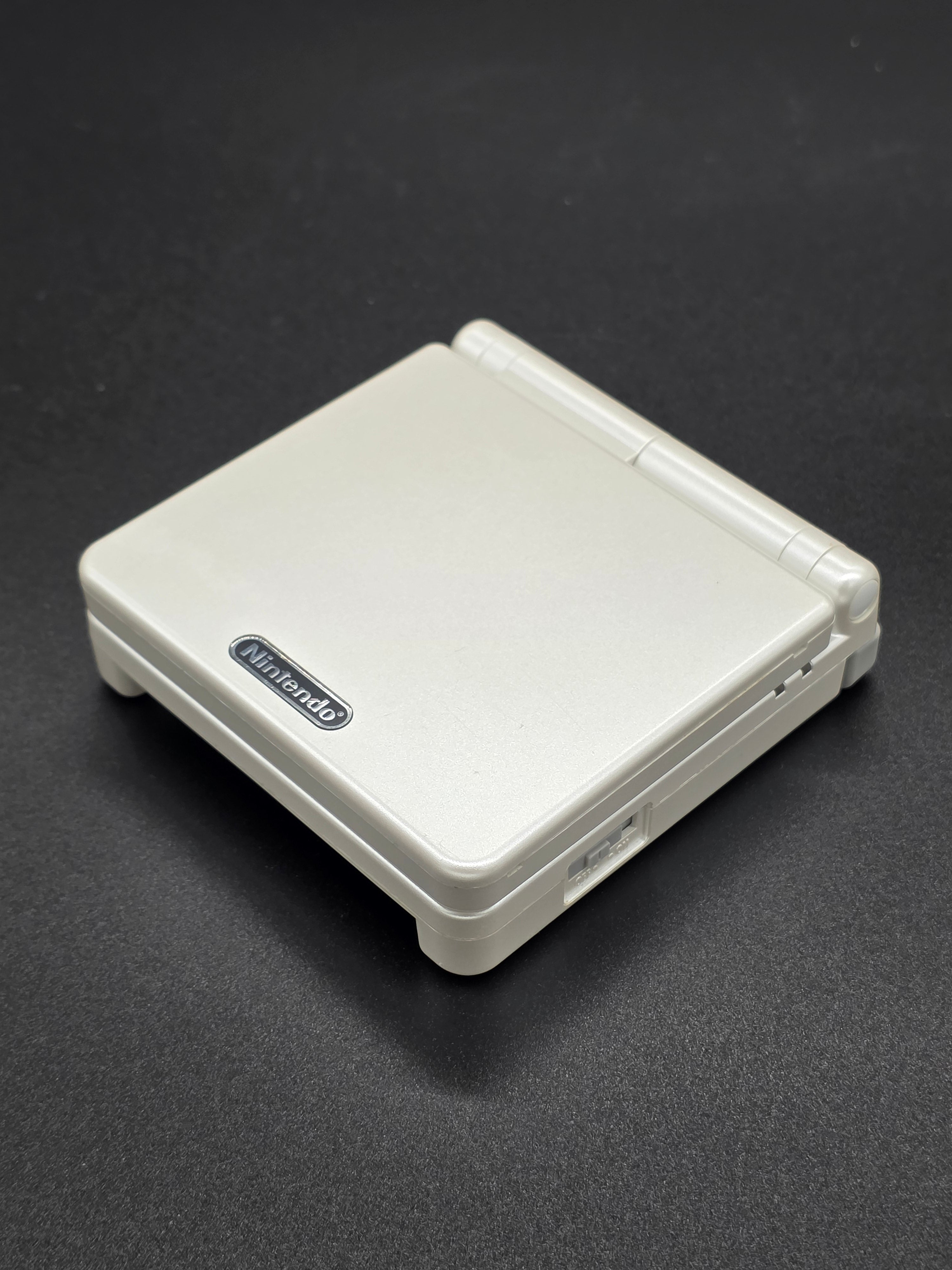 *Reshelled* Nintendo Game Boy Advance GBA SP Pearl White Handheld Console