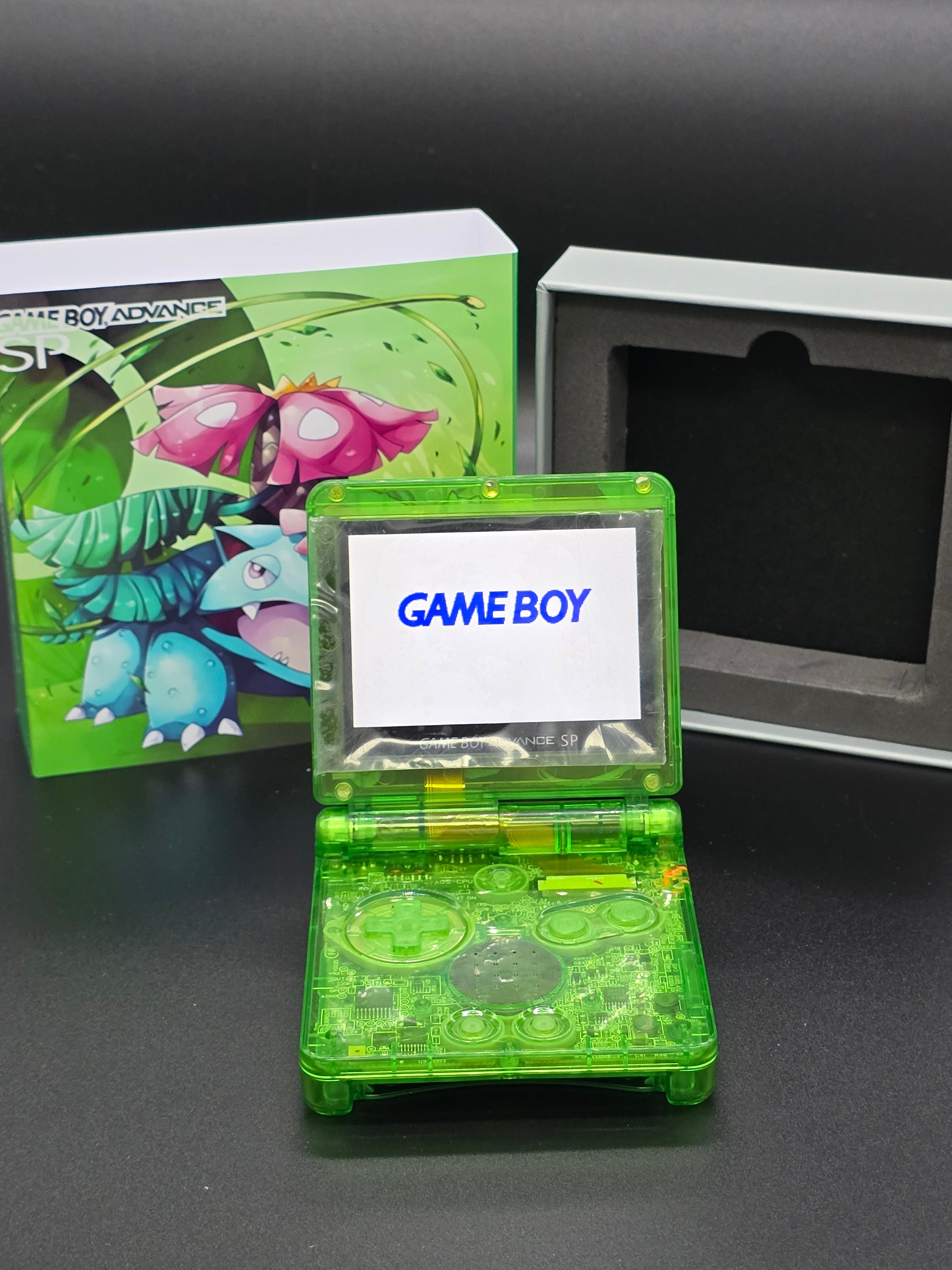 Nintendo Game Boy Advance SP (GBA SP) Custom Venasaur Backlit Handheld Console