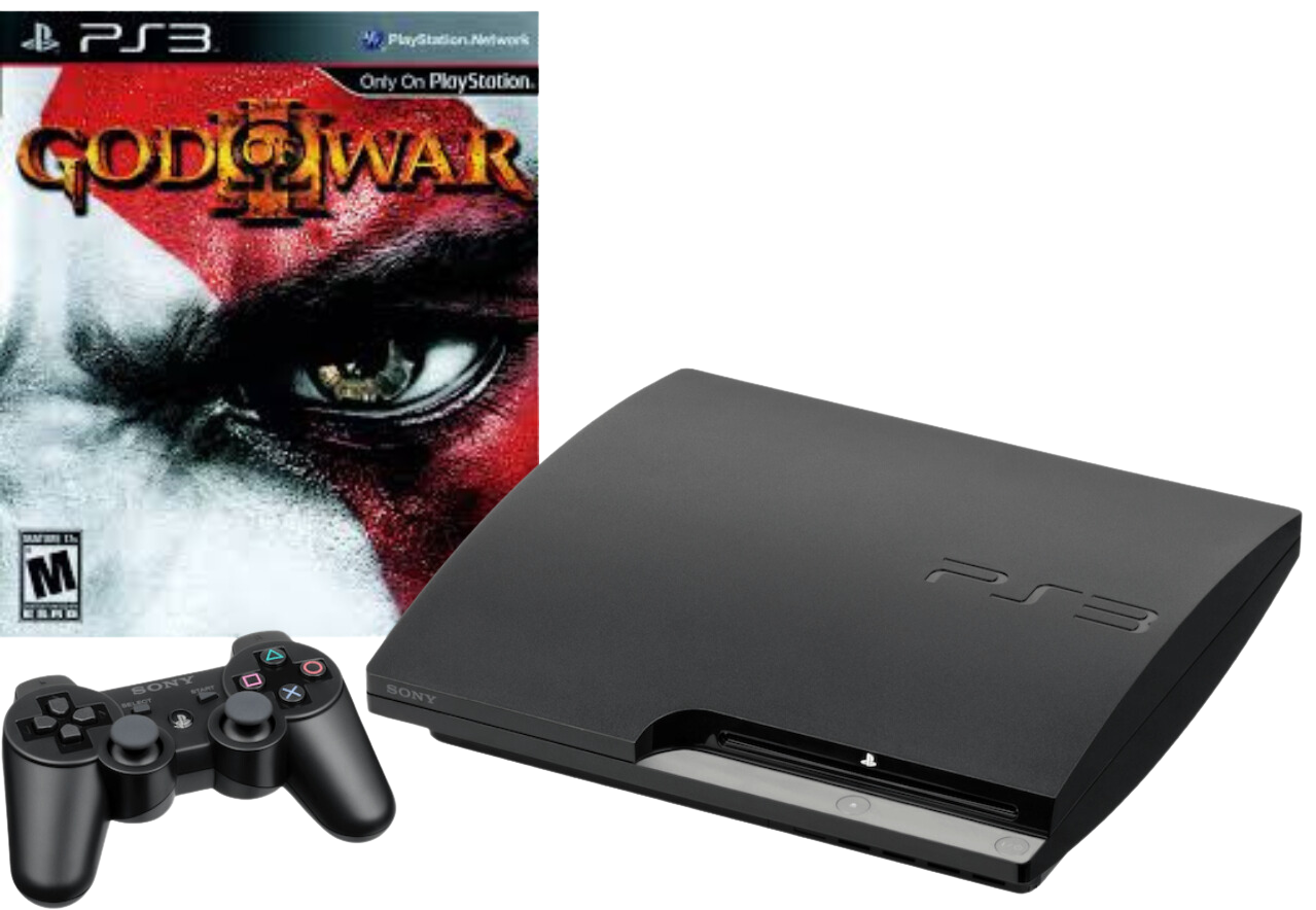 Sony PlayStation 3 PS3 Slim (160GB) Console and God of War III Bundle